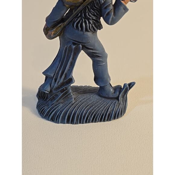 Vintage PURPLE Boy w Bindle Nativity Manger Figurine Figure ITALY Old 4.25" Rare - Picture 6 of 7